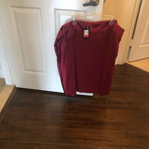 Stunning Sunny CHOI Brian read fully lined 18 W 100% silk skirt